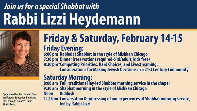 Banner Image for Shabbat with Rabbi Lizzi Heydemann