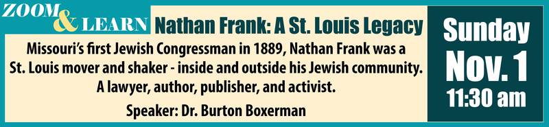 Banner Image for Zoom and Learn Nathan Frank: A St. Louis Legacy