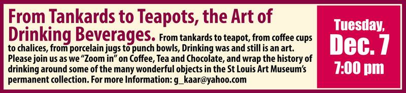 Banner Image for From Tankards to Teapots, the Art of Drinking Beverages.