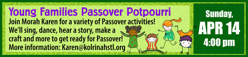Banner Image for Young Families Passover Potpourri